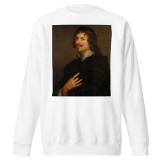 Portrait of Adriaen Hanneman by Follower of Anthony van Dyck Sweatshirt