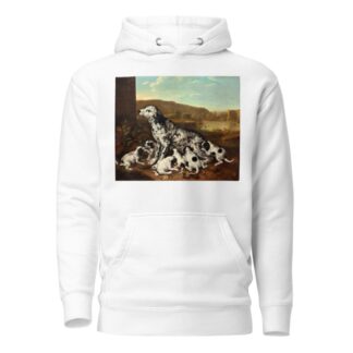 Dalmatian dog with puppies by Pieter van der Hulst Hoodie