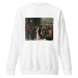 Beim Die geschlossene Bank by Eduardo Matania Sweatshirt