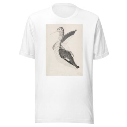 Bird, Perhaps an Egret, Seen in Profile with One Wing Lifted by Count Giorgio Durante T-Shirt