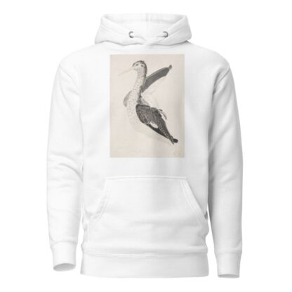 Bird, Perhaps an Egret, Seen in Profile with One Wing Lifted by Count Giorgio Durante Hoodie