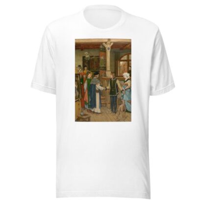 The Magistrates Visit the Workshop of Jan van Eyck by Albert Frans Lieven De Vriendt T-Shirt