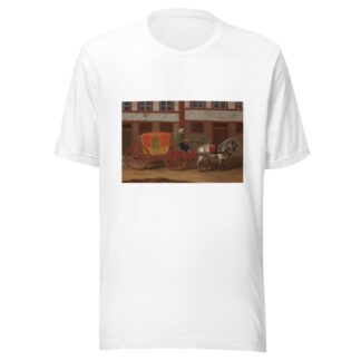 A Coachman with a Team of Horses and Covered Carriage by Anonymous T-Shirt