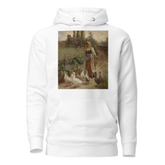 The Goose Girl, Picardy, France by Margaret A. Rudisill Hoodie
