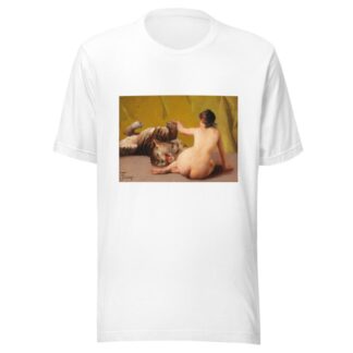 Playing with the Tiger by Luis Ricardo Falero T-Shirt