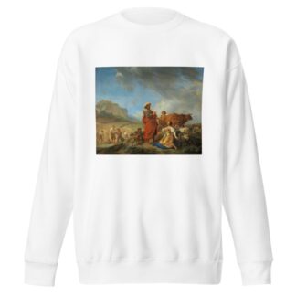 Ruth and Boas by Nicolaes Pietersz. Berchem Sweatshirt