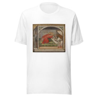 St Julianus Murdering his Parents by Spinello Aretino T-Shirt