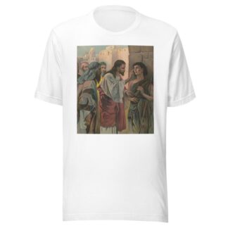 Christ and the blind man by Harris, Jones & Co T-Shirt