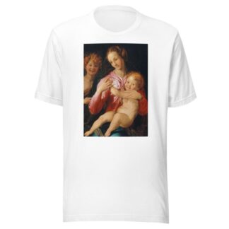 Virgin and Child with the Young Saint John the Baptist by Agnolo Bronzino T-Shirt