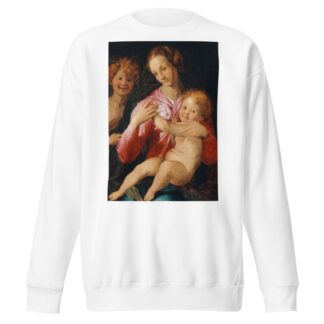 Virgin and Child with the Young Saint John the Baptist by Agnolo Bronzino Sweatshirt