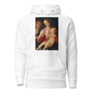 Virgin and Child with the Young Saint John the Baptist by Agnolo Bronzino Hoodie
