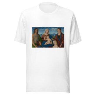 Virgin and Child with Saints and Donors by Pietro degli Ingannati T-Shirt