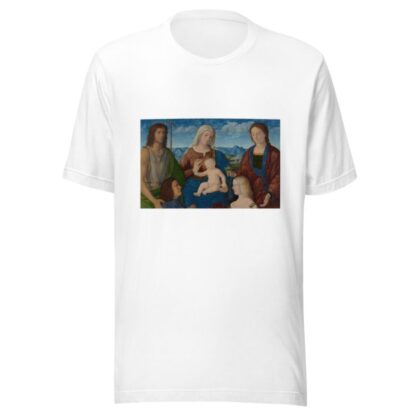 Virgin and Child with Saints and Donors by Pietro degli Ingannati T-Shirt