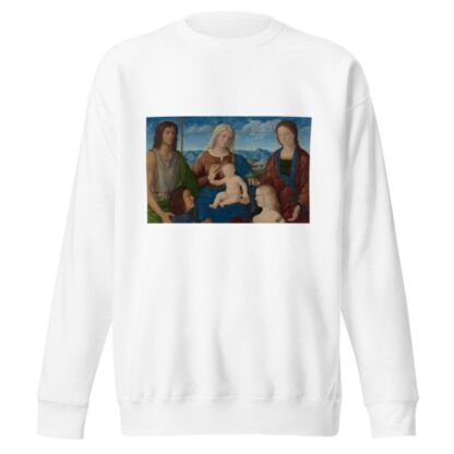 Virgin and Child with Saints and Donors by Pietro degli Ingannati Sweatshirt