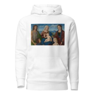 Virgin and Child with Saints and Donors by Pietro degli Ingannati Hoodie