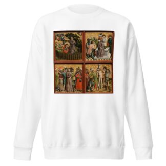 Altarpiece with The Passion of Christ by Master of the Schlägl Altarpiece Sweatshirt
