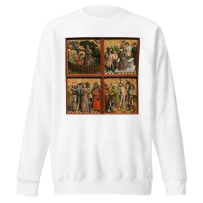 Altarpiece with The Passion of Christ by Master of the Schlägl Altarpiece Sweatshirt