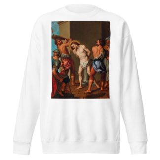 The Flagellation of Christ by Bolognese School Sweatshirt