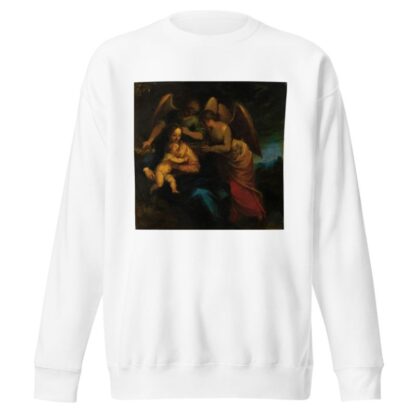Madonna and child surrounded by angels by Hans Rottenhammer Sweatshirt