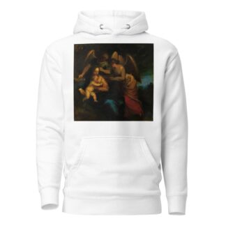 Madonna and child surrounded by angels by Hans Rottenhammer Hoodie