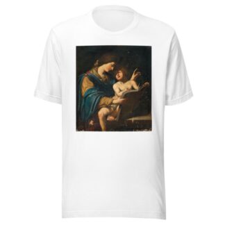 The Madonna teaching the Christ Child to read by Lionello Spada T-Shirt