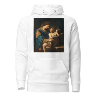 The Madonna teaching the Christ Child to read by Lionello Spada Hoodie