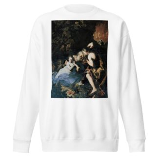 Lot Inebriated by his Daughters by Bartolomeo Guidobono Sweatshirt