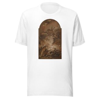 The Nativity With A Hovering Angel by François Boucher T-Shirt