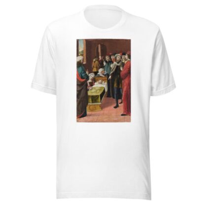 Saint Ambrose and the Miracle of the Bees by Ambrogio Bergognone T-Shirt