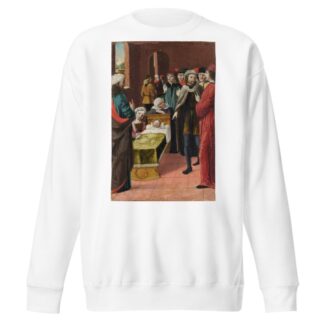 Saint Ambrose and the Miracle of the Bees by Ambrogio Bergognone Sweatshirt