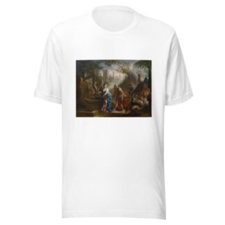 Rebekka And Eliezer At The Well by Joseph Esperlin T-Shirt