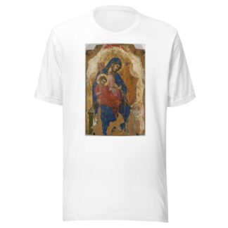 Madonna with Child Jesus and St. Bernard by Veneziano Lorenzo T-Shirt
