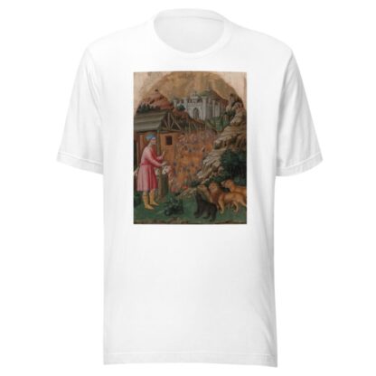 The Flight of the Soldiers Sent to Capture Saint Mamas by Francesco dei Franceschi T-Shirt