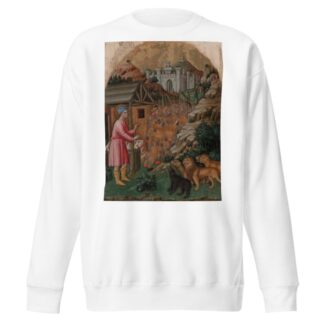 The Flight of the Soldiers Sent to Capture Saint Mamas by Francesco dei Franceschi Sweatshirt