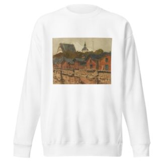 Porvoon ranta-aittoja by Alfred William Finch Sweatshirt