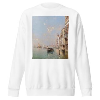 Canale della Giudecca in Venedig by Franz Richard Unterberger Sweatshirt