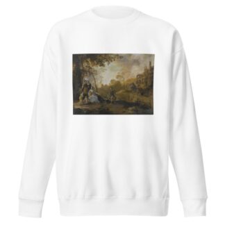 An Allegorical Family Portrait in a Landscape by Dirck van der Lisse Sweatshirt