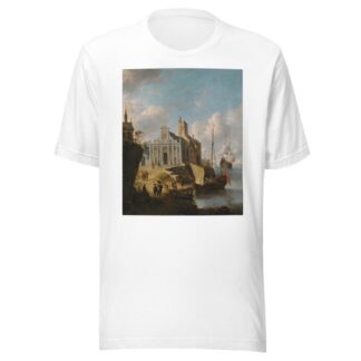 A Capriccio Of A Mediterranean Port by Jan Abrahamsz Beerstraaten T-Shirt