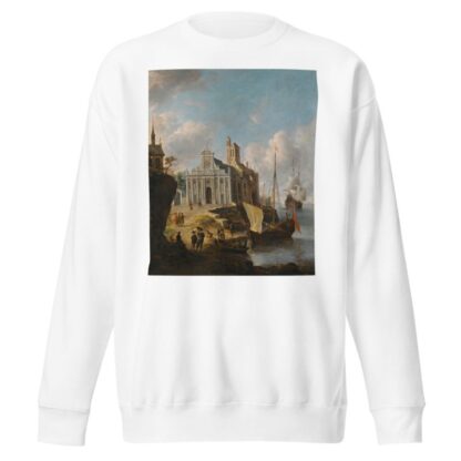 A Capriccio Of A Mediterranean Port by Jan Abrahamsz Beerstraaten Sweatshirt