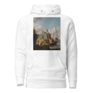 A Capriccio Of A Mediterranean Port by Jan Abrahamsz Beerstraaten Hoodie