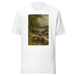 A Fast Flowing River by Peder Mørk Mønsted T-Shirt