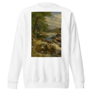 A Fast Flowing River by Peder Mørk Mønsted Sweatshirt
