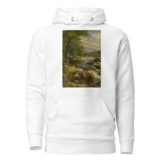 A Fast Flowing River by Peder Mørk Mønsted Hoodie