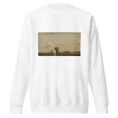 View from a Window in Toldbodvej Looking Towards the Citadel in Copenhagen by Christen Købke Sweatshirt