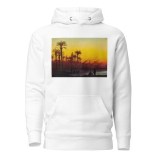 Sunset over the Nile by Charles Théodore Frère Hoodie