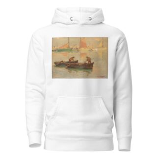 Fishermen on the Loire near Nante by Léon Zeytline Hoodie