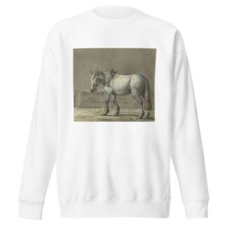 Staand paard in een stal, naar links by Jean Bernard Sweatshirt