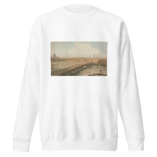 View of London Bridge and St. Paul’s Cathedral by William Daniell Sweatshirt