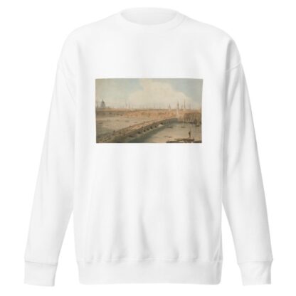 View of London Bridge and St. Paul’s Cathedral by William Daniell Sweatshirt