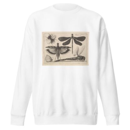 Dragonflies and a bumble bee by Wenceslaus Hollar Sweatshirt